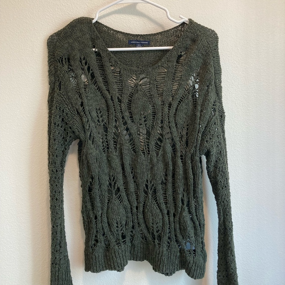 Dark Green Knit Sweater